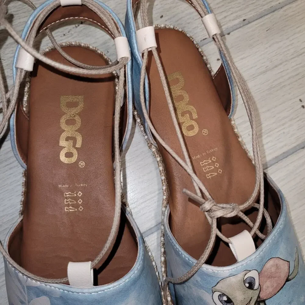 Dogo Womens Hazel Caretta Hey Dude Sea Turtle Sandals Vegan Leather Ankle Tie 6